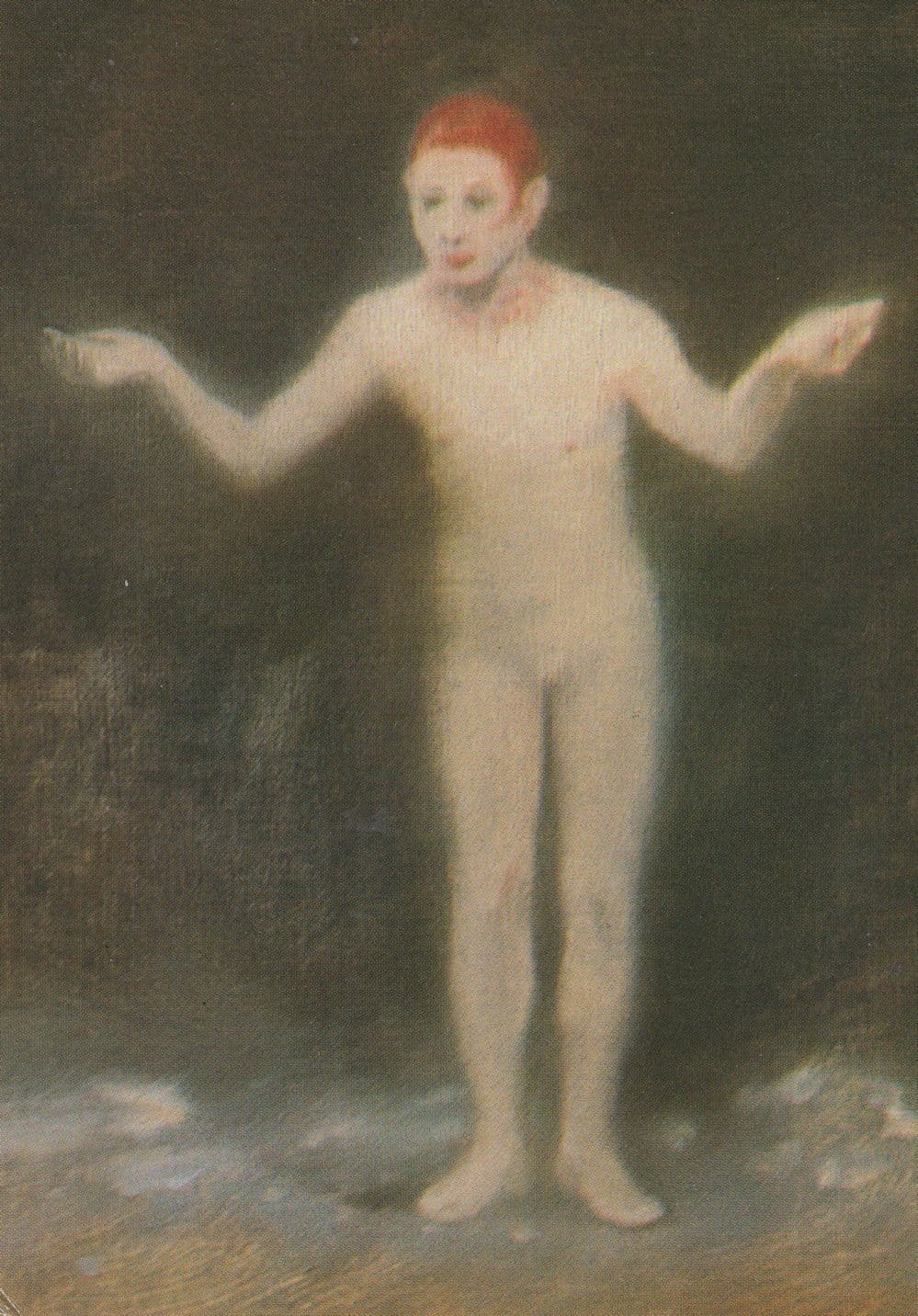 David Eddington The Performer Circus Art Painting Postcard