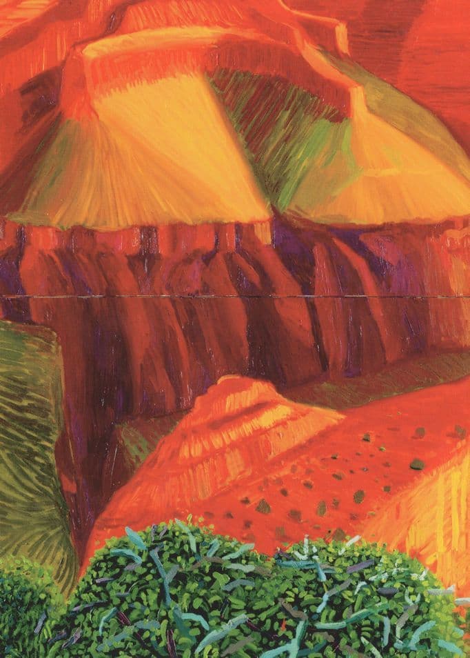 David Hockney Double Standard For A Closer Grand Canyon Painting Postcard