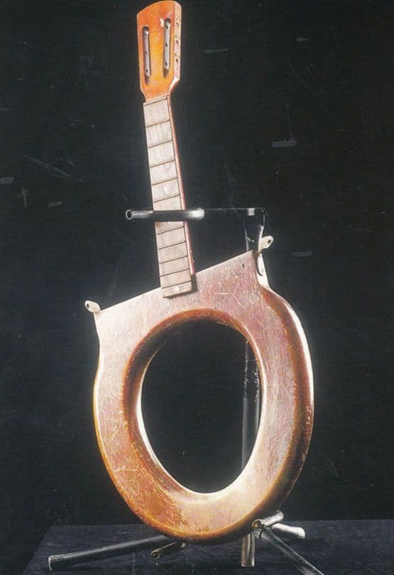 David Kemp Air Instruments Guitar Modern Art Cornwall Gallery Painting Postcard