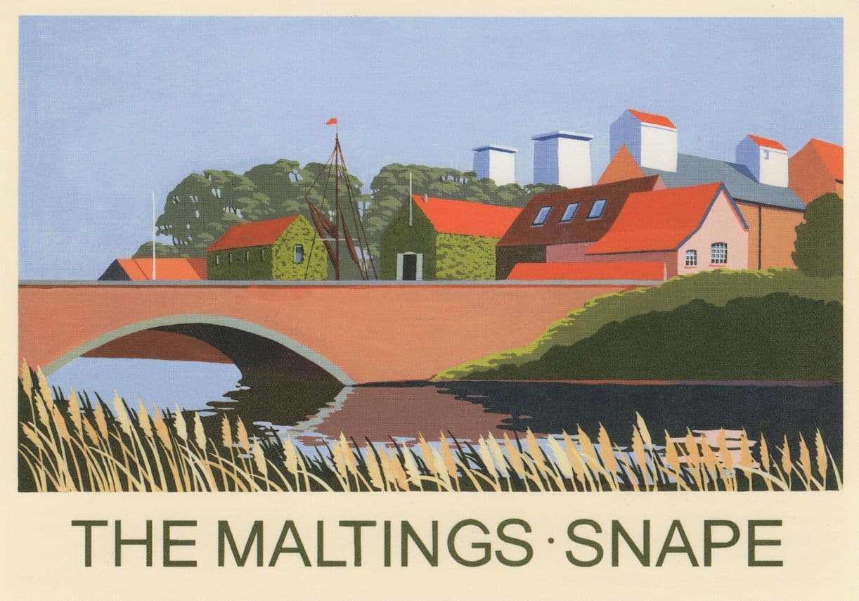David Kirk The Maltings Snape Painting Postcard