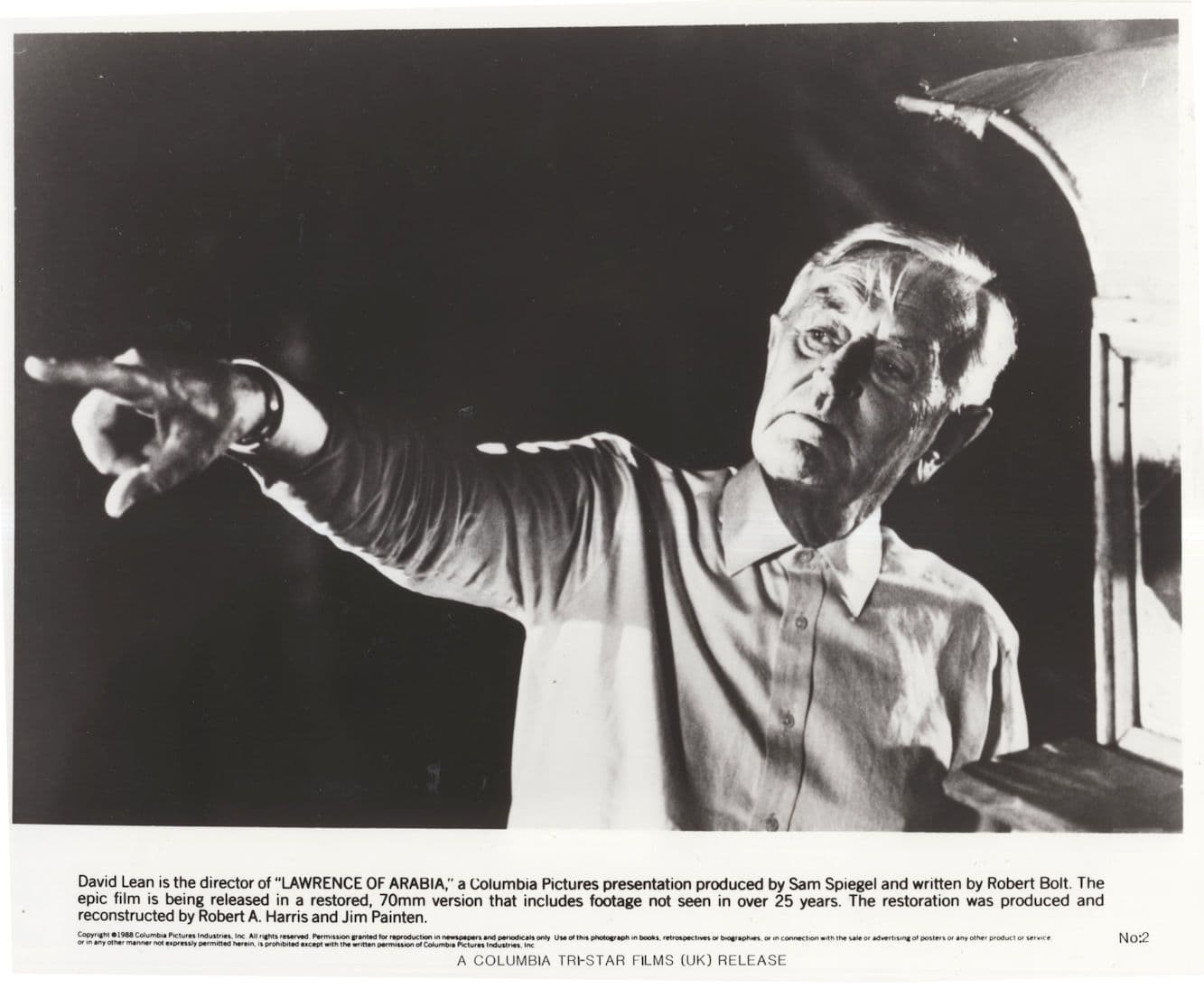 David Lean Director of Lawrence Of Arabia Rare 10x8 Press Photo