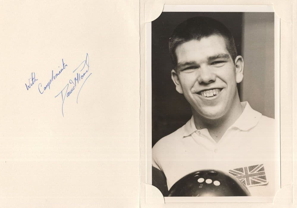 David Pond Tenpin Bowling Photo Hand Signed Autograph