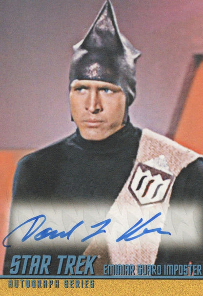 David Ross Star Trek The Original Series Autograph Signed Card
