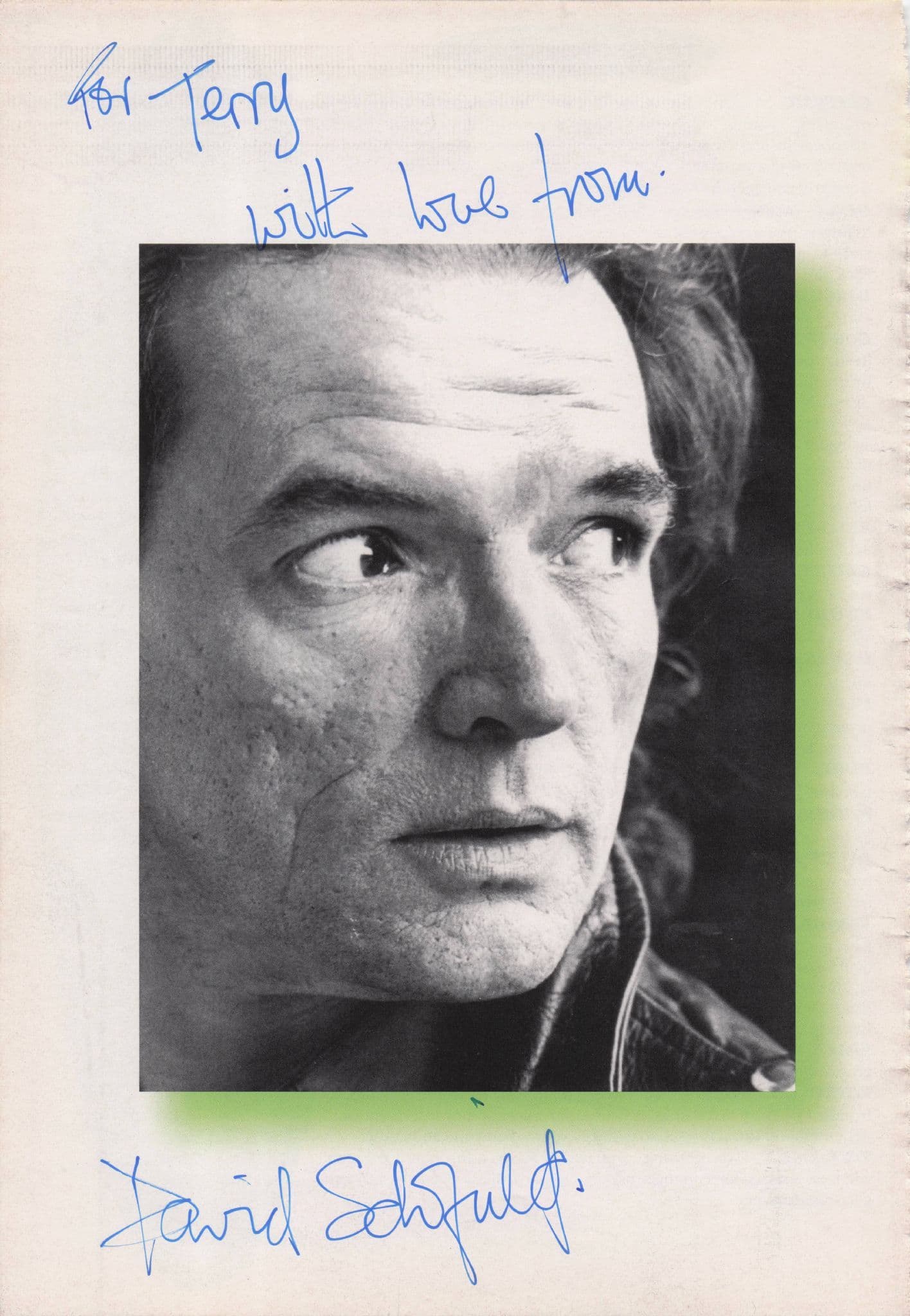David Schofield In Sex Vixens Musical Hand Signed Theatre Photo Page