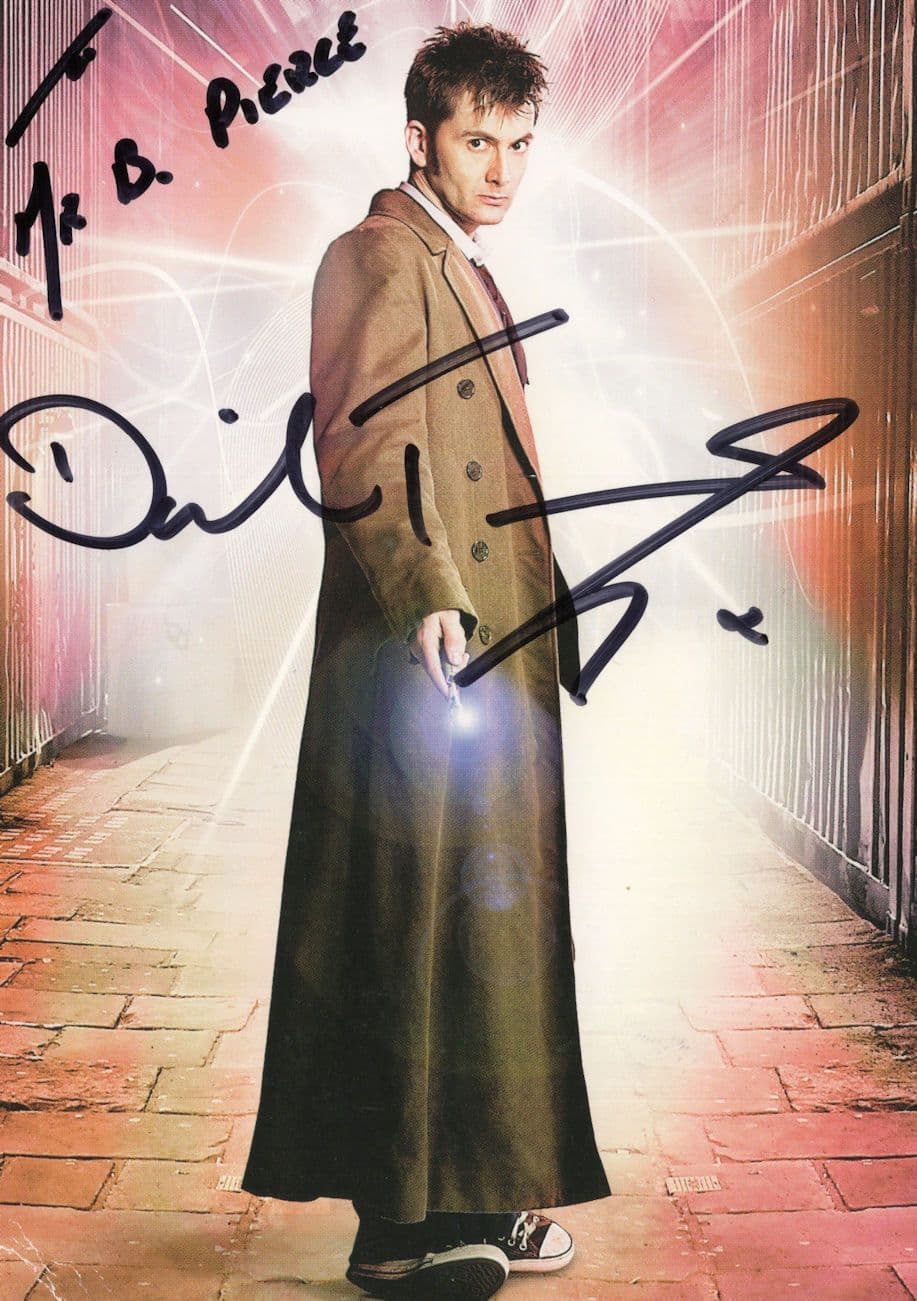 David Tennant Dr Doctor Who BBC Hand Signed Photo