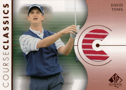 David Toms Course Classics 2003 Authentic Worn PGA Tour Golf Shirt Card
