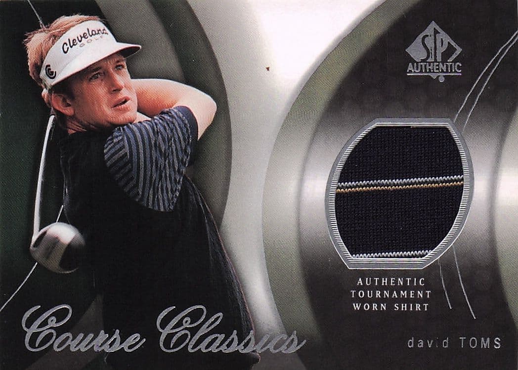 David Toms Course Classics 2004 Authentic Tournament Upper Deck Golf Shirt Card