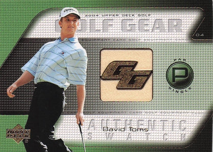David Toms Golf Gear Real Player Shirt Swatch Upper Deck Card