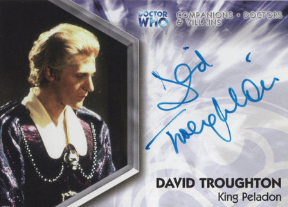 David Troughton Curse Of Peladon Dr Who Hand Signed Autograph Card