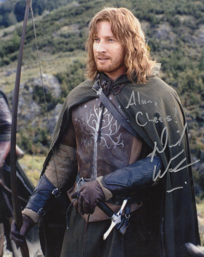 David Wenham Lord Of The Rings Hand Signed & COA 2x Photo s