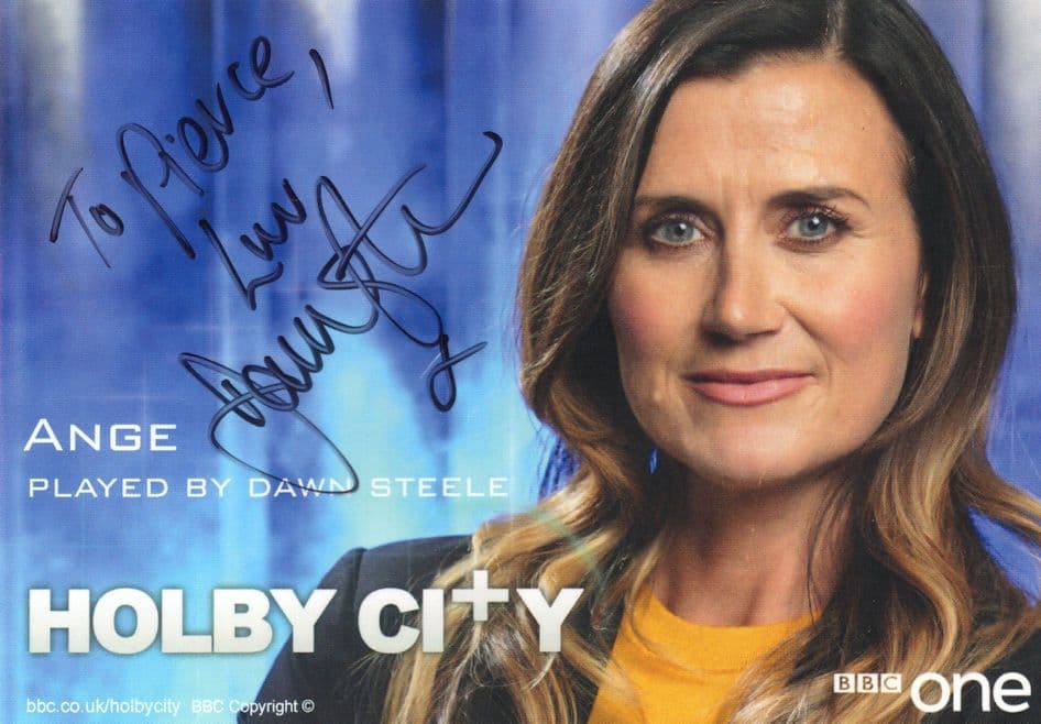 Dawn Steele as Ange Holby City RARE BBC Hand Signed Cast Card Photo