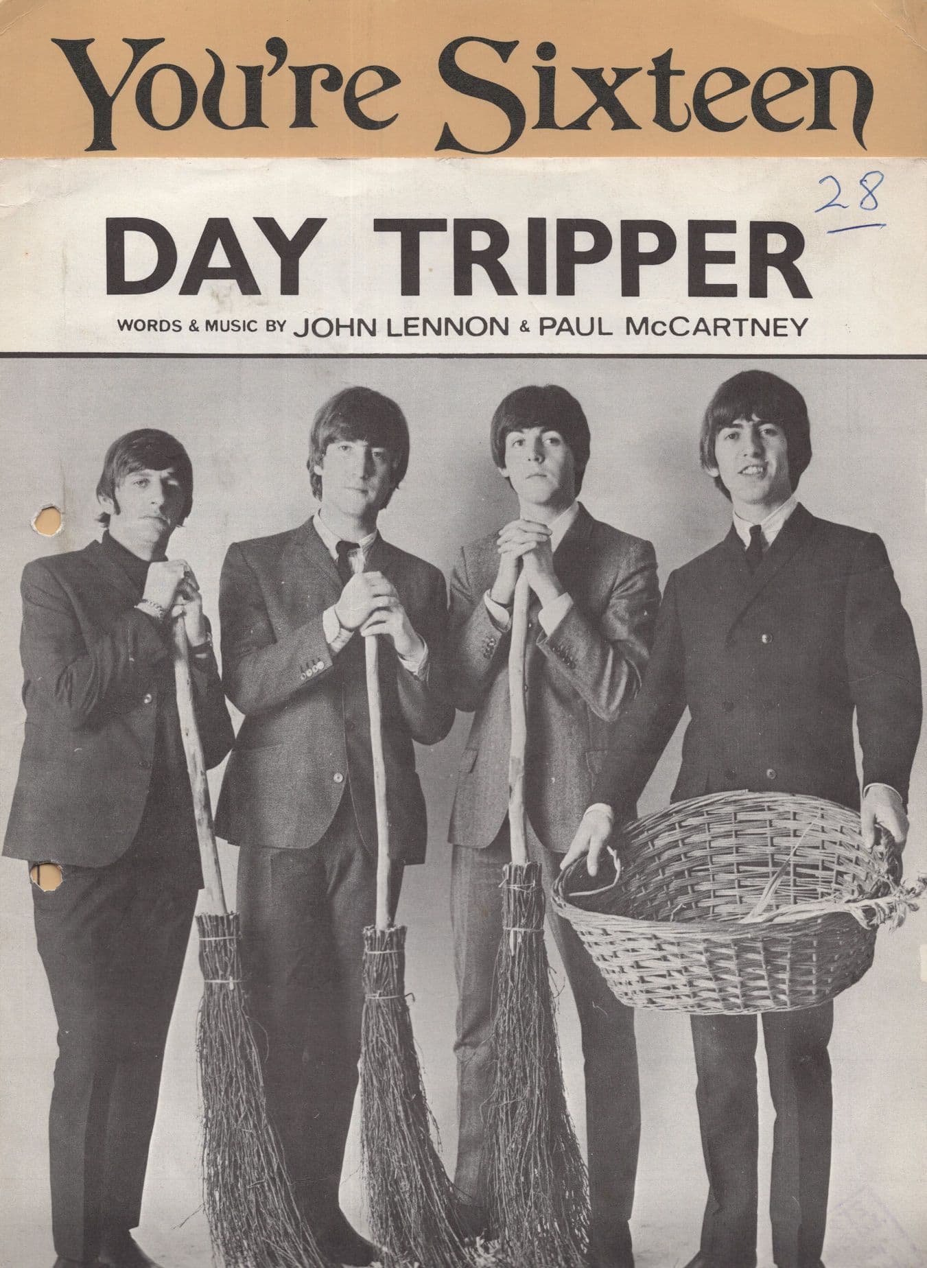 Day Tripper The Beatles Northern Songs Ltd 2x Sheet Music