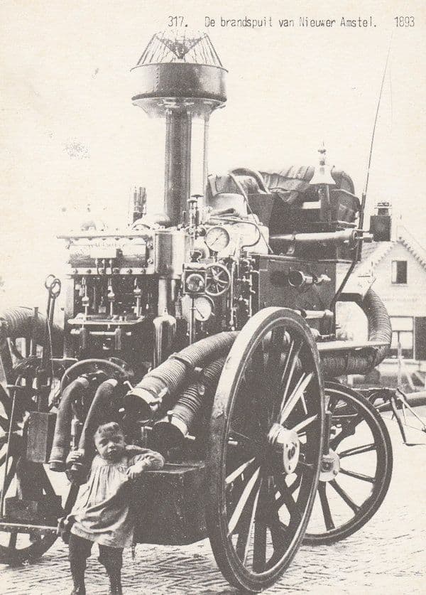 De Brandspuit Van Nieuwer Amstel in 1893 Postcard