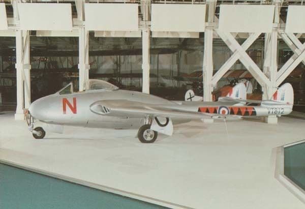 De Havilland Vampire Mark 3 North Weald Epping WW2 Military War Plane Postcard