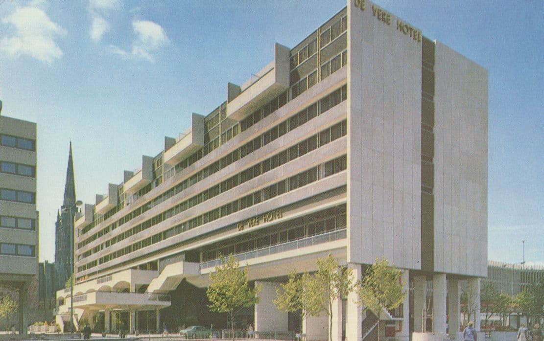 De Vere Hotel Cathedral Square Coventry 1970s Postcard