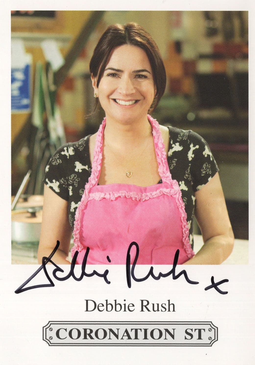 Debbie Rush Coronation Street ITV Hand Signed Cast Card Photo