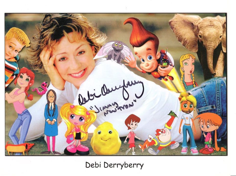 Debi Derryberry Jimmy Neutron Crash Bandicoot Peter Pan 10x8 Hand Signed Photo