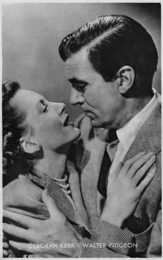 Deborah Kerr Walter Pidgeon Rare Kwatta Belgium Postcard Size Film Photo