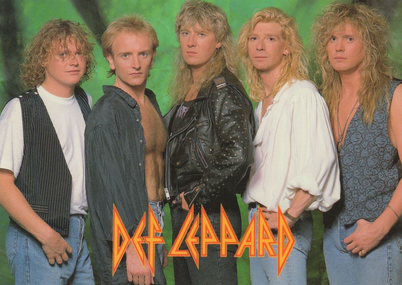 Def Leppard Heavy Rock Group Vintage Postcard