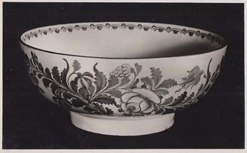 Delph Ware Bowl Plate Lambeth Medieval Old Real Photo Pottery Postcard