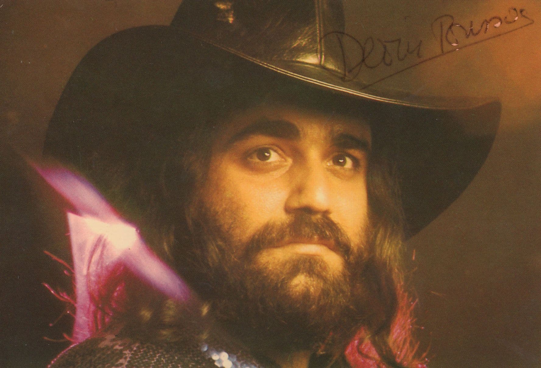 Demis Roussos Philips Records Hand Signed Philips Card Photo