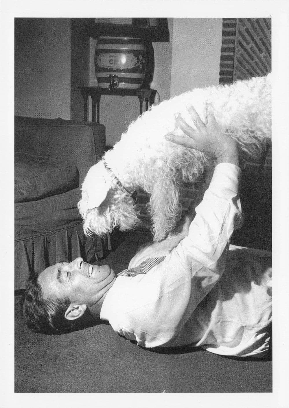 Denis Compton England International Cricket & Pet Dog Photo Postcard