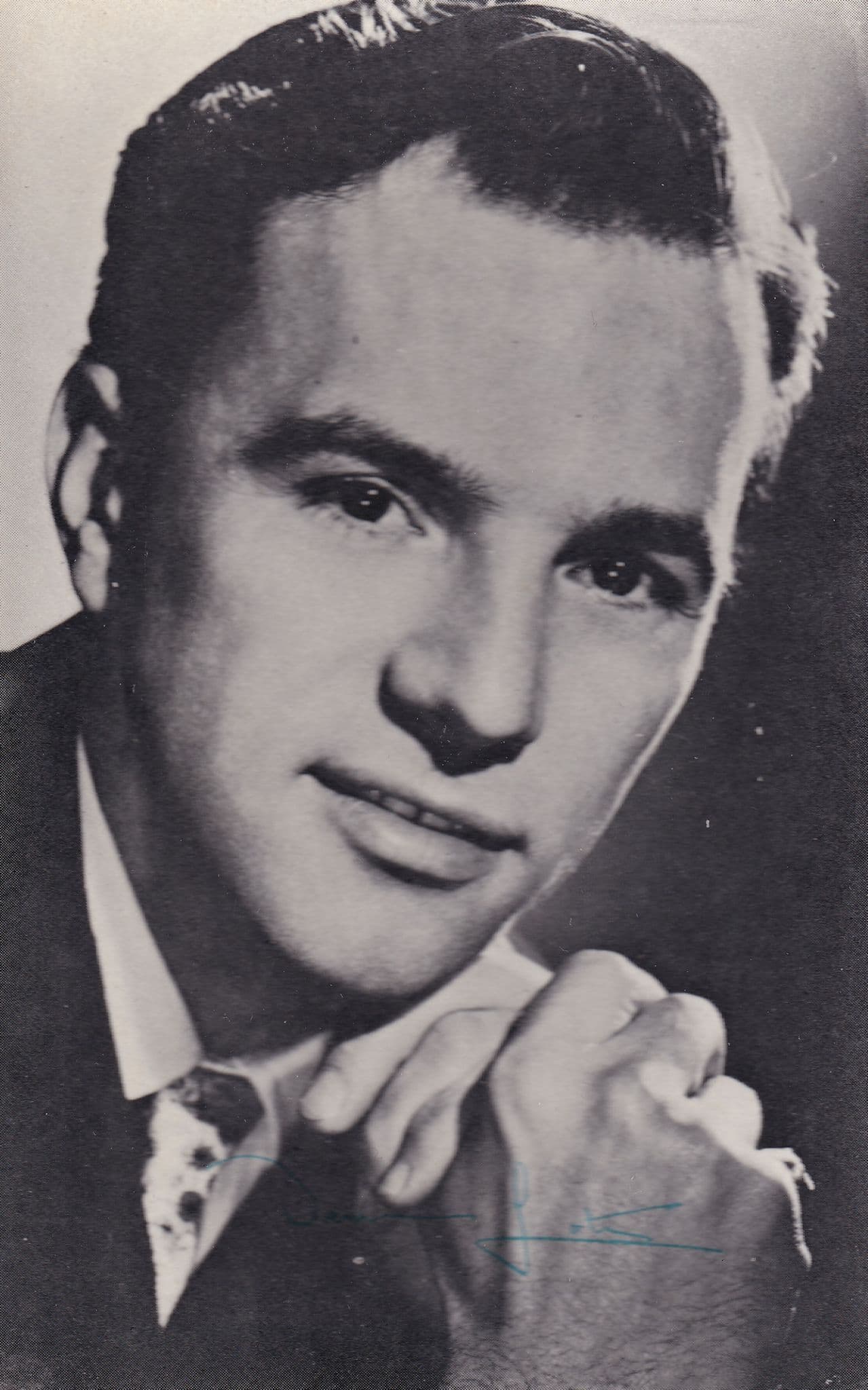 Denis Lotis South African Singer Celebrity Autograph Rare Photo Postcard