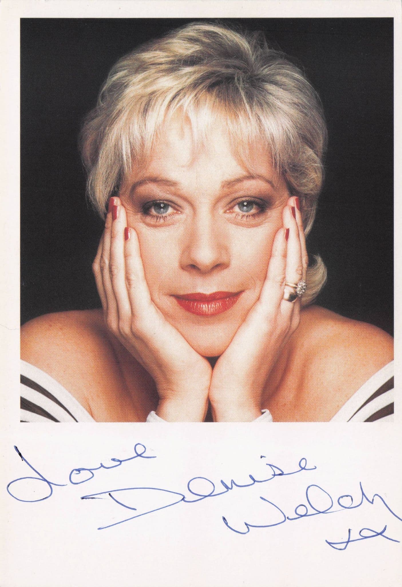 Denise Welch Coronation Street Hand Signed Photo