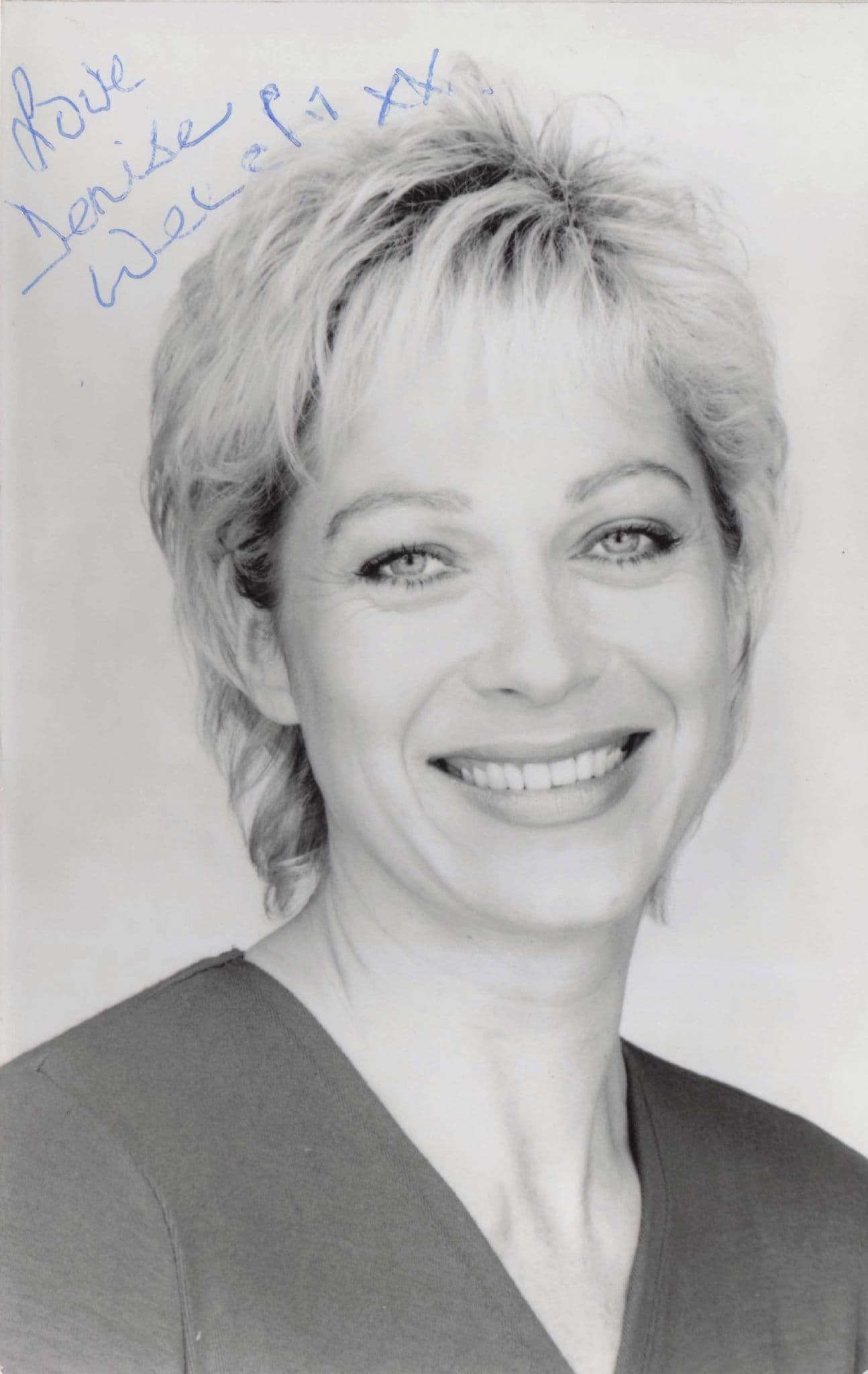Denise Welch Coronation Street Vintage Hand Signed Photo
