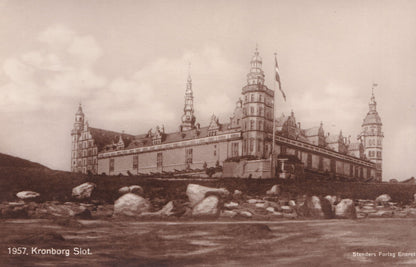 Denmark Kronborg Slotsgaard Denmark Old 2x Postcard