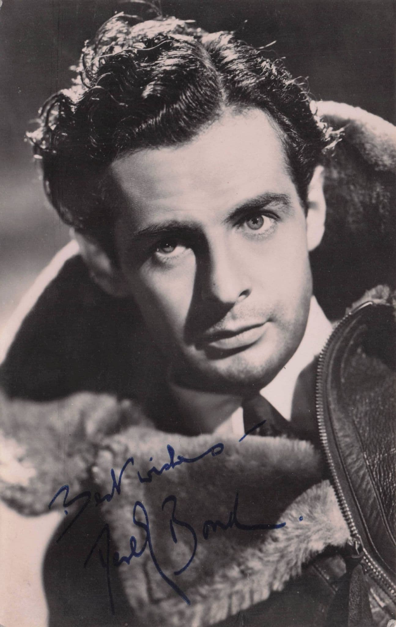 Derek Bond Historic British 1950s Film Actor Hand Signed Photo