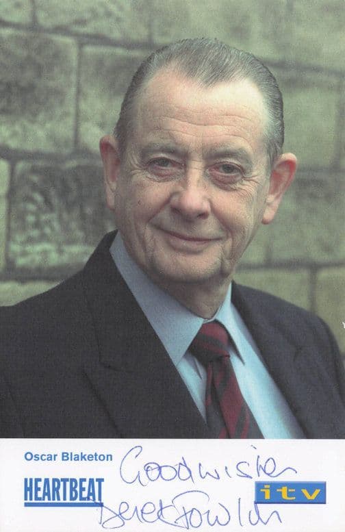 Derek Fowlds as Oscar Blakeman ITV Heartbeat Hand Signed Cast Card Photo
