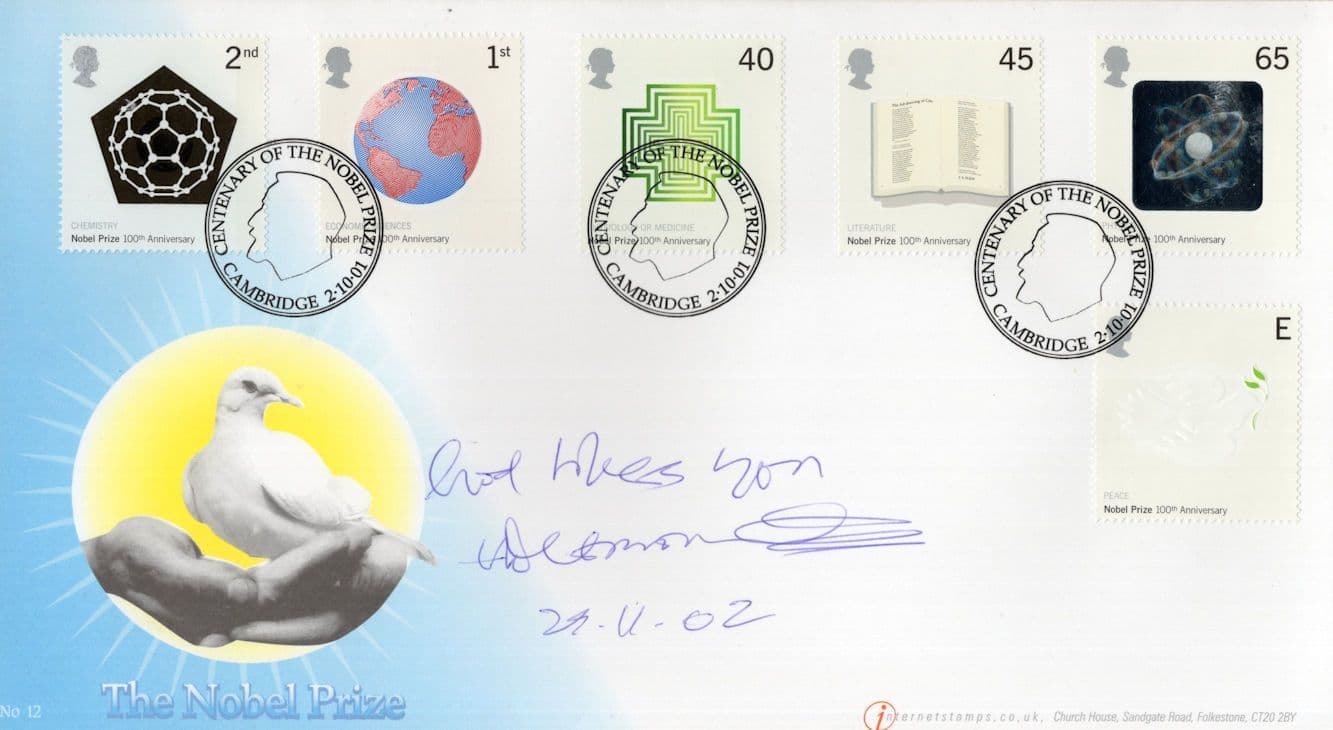 Desmund Tutu South African Human Rights Nobel Peace Prize Winner Hand Signed FDC
