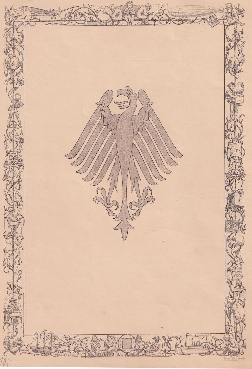 Deutsche Reichspost Berlin Germany 1929 Antique Telegram