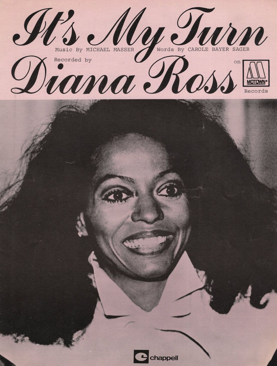Diana Ross It's My Turn 1970s Disco Soul Rare Sheet Music