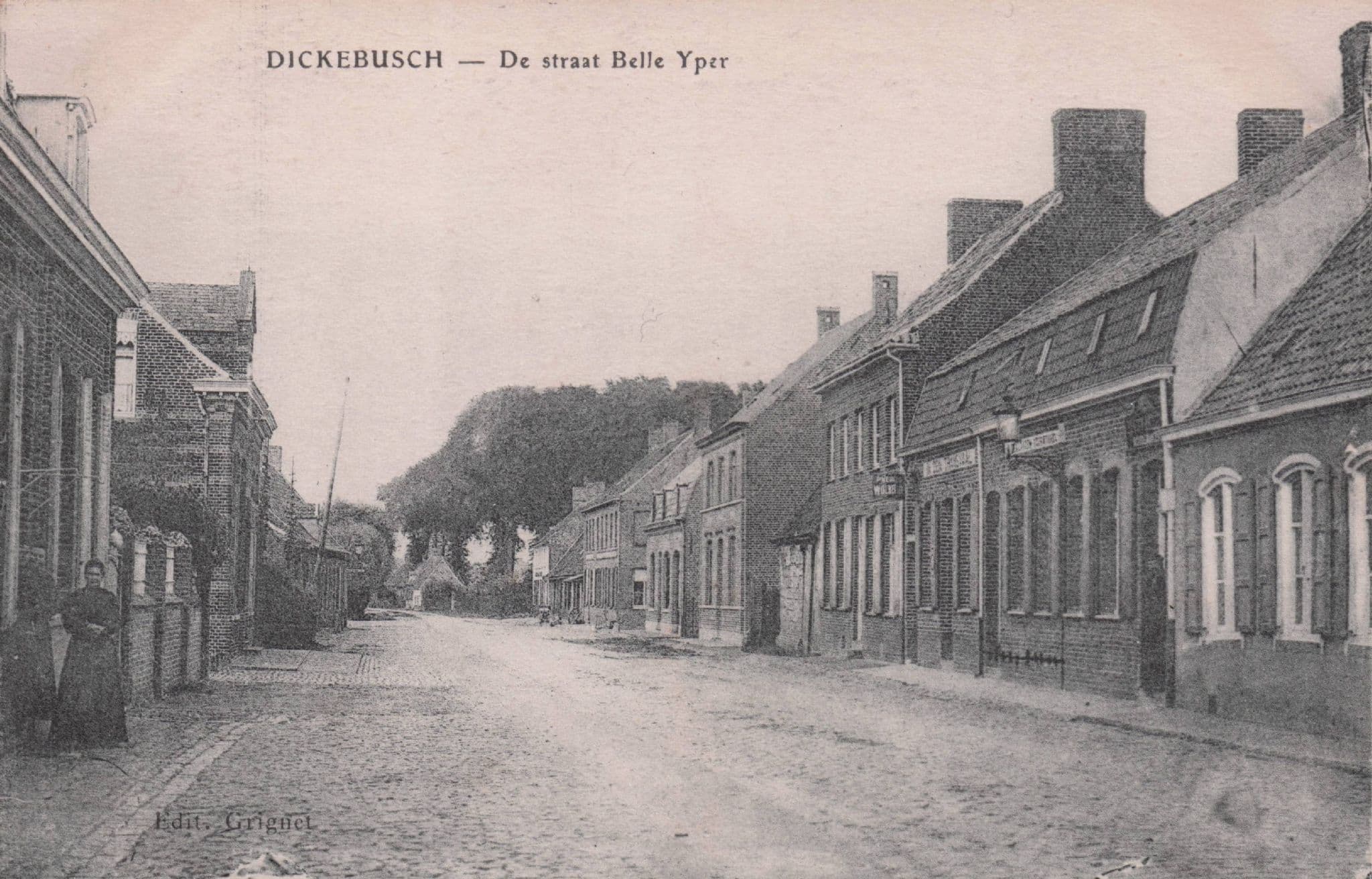 Dickebusch De Straat Belle Yper French Old Postcard