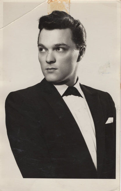 Dickie Valentine Early Reverse Signed Photo Some Faults
