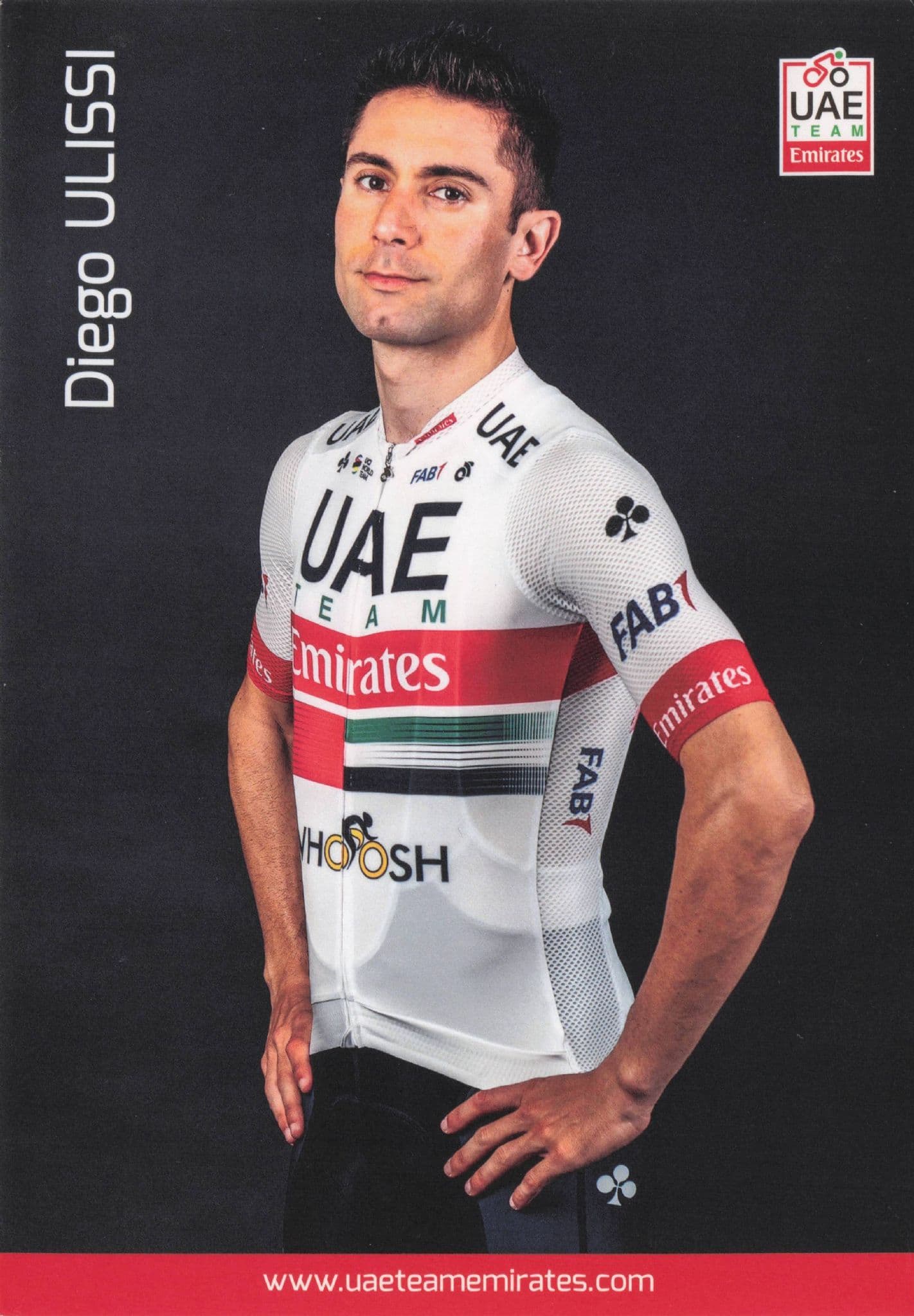 Diego Ulissi Italy Italian UEA Arab Emirates Cyclist Team Postcard