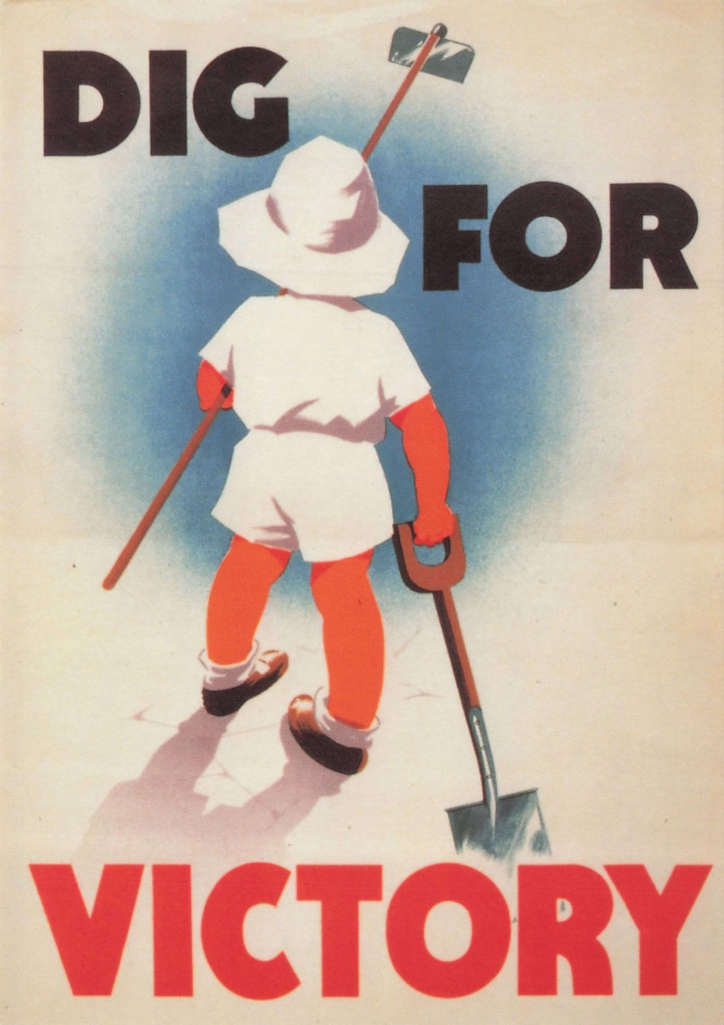 Dig For Victory WW2 Grow Vegetables Poster Advertising Postcard