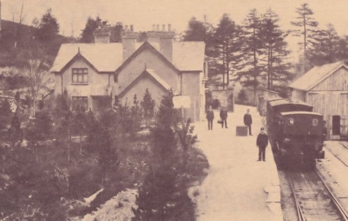 Dinas Mawddwy Railway Station Cemmaes Road Welsh Postcard