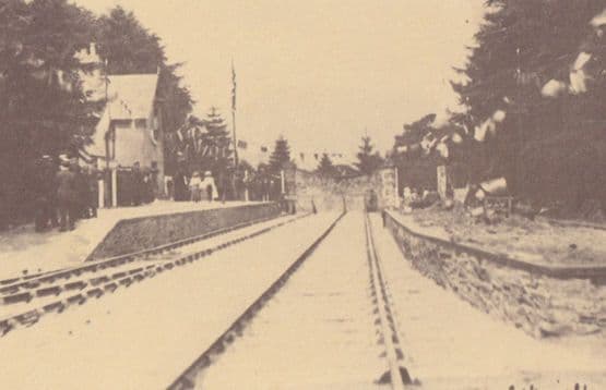 Dinas Mawddwy Railway Station Welsh Reopening Following Reconstruction Postcard