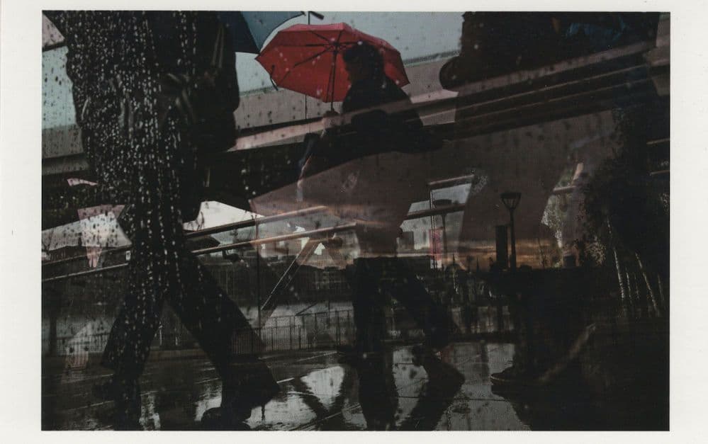 Disaster Rain Weather Millennium Bridge London Award Postcard