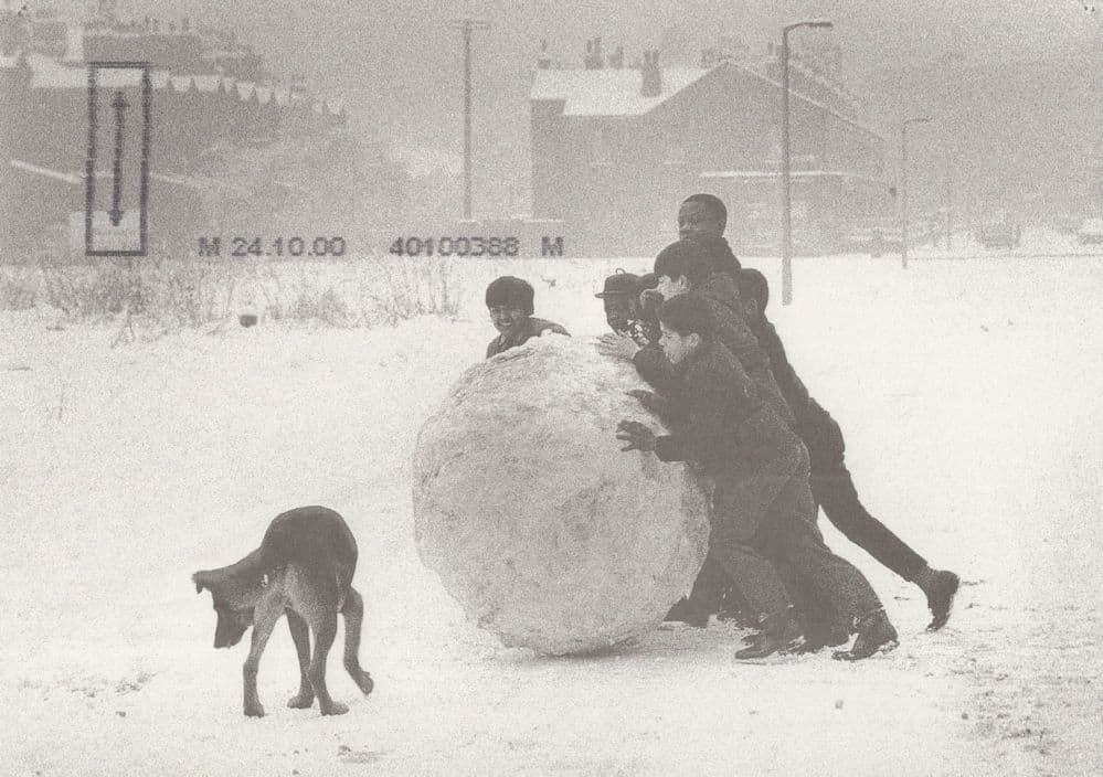 Disaster Snow in Manchester in 1968 Giant Snowball Postcard