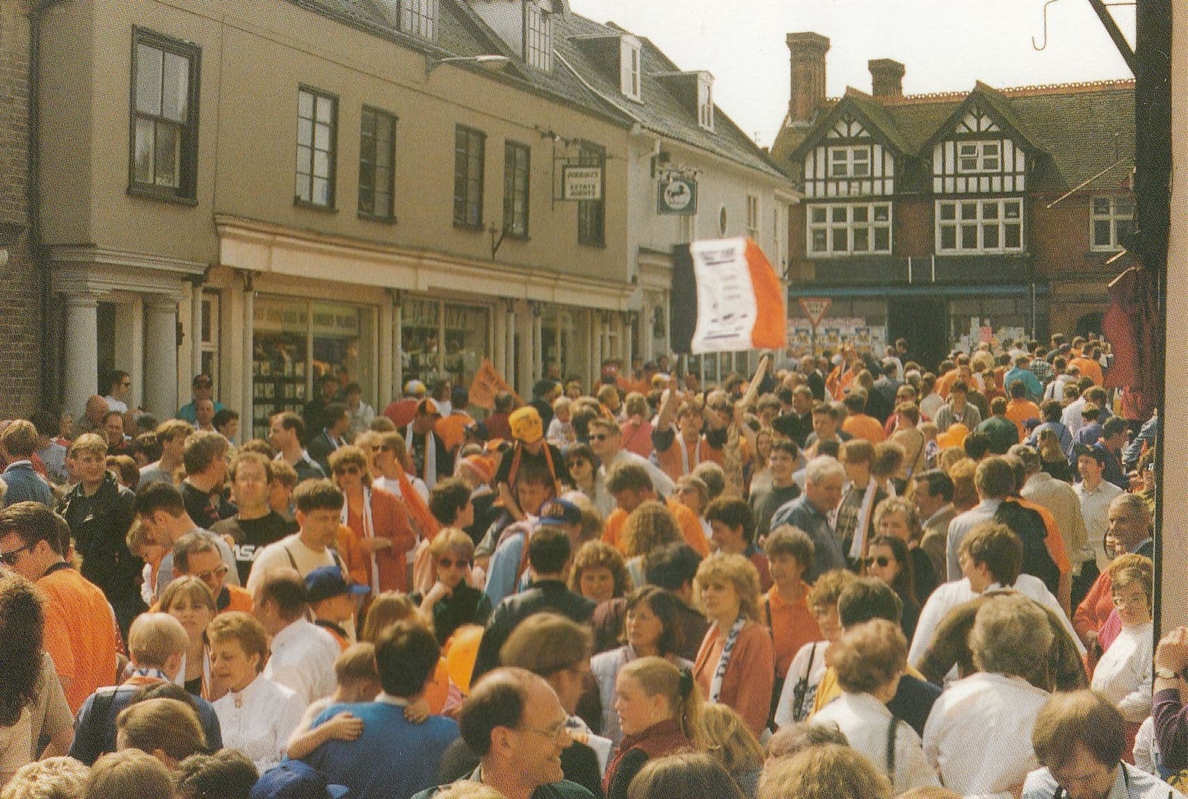 Diss Football Club Norfolk vs Taunton Somerset FA Vase Victory Procession Postcard