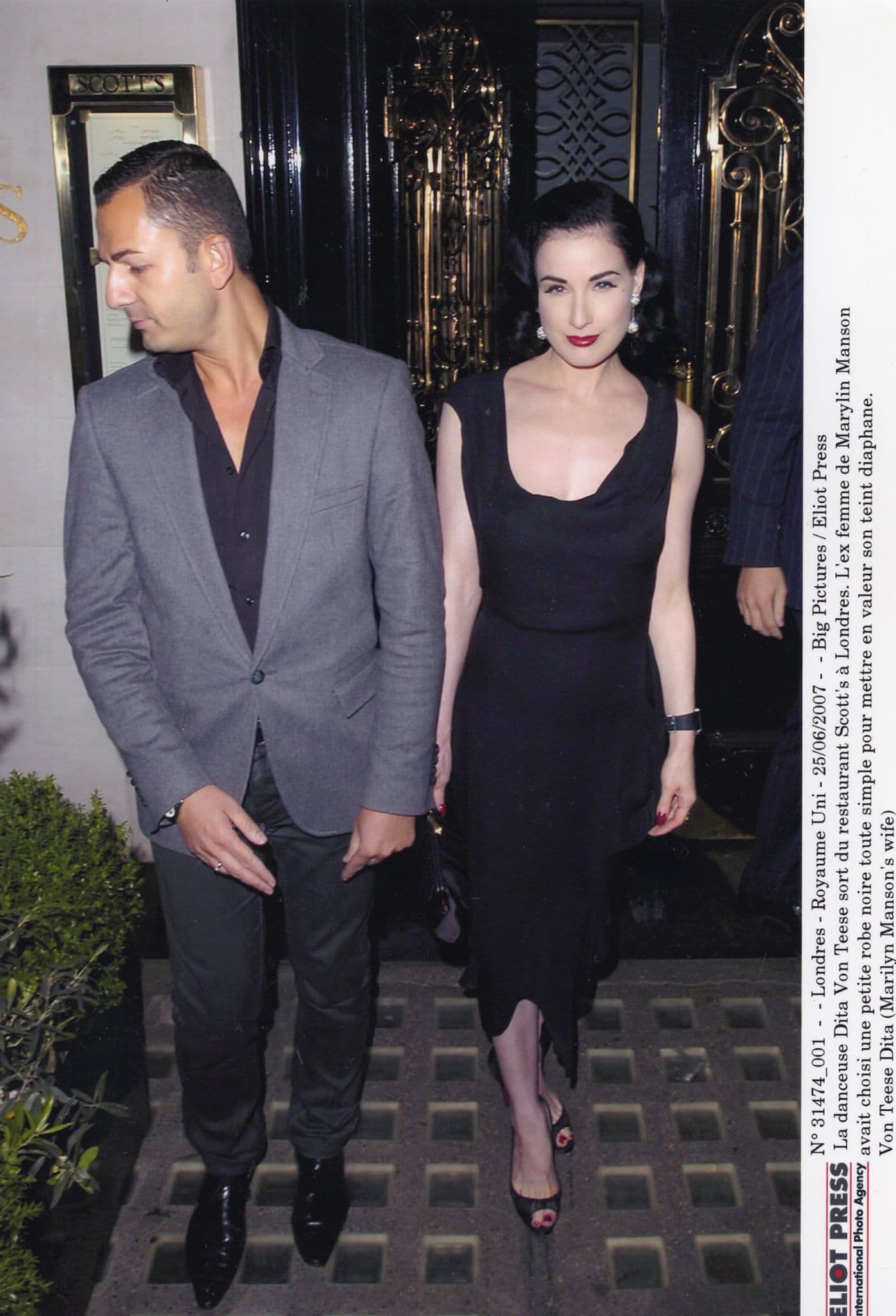 Dita Von Teese Striptease Queen Marilyn Manson 10x8 French Press Photo