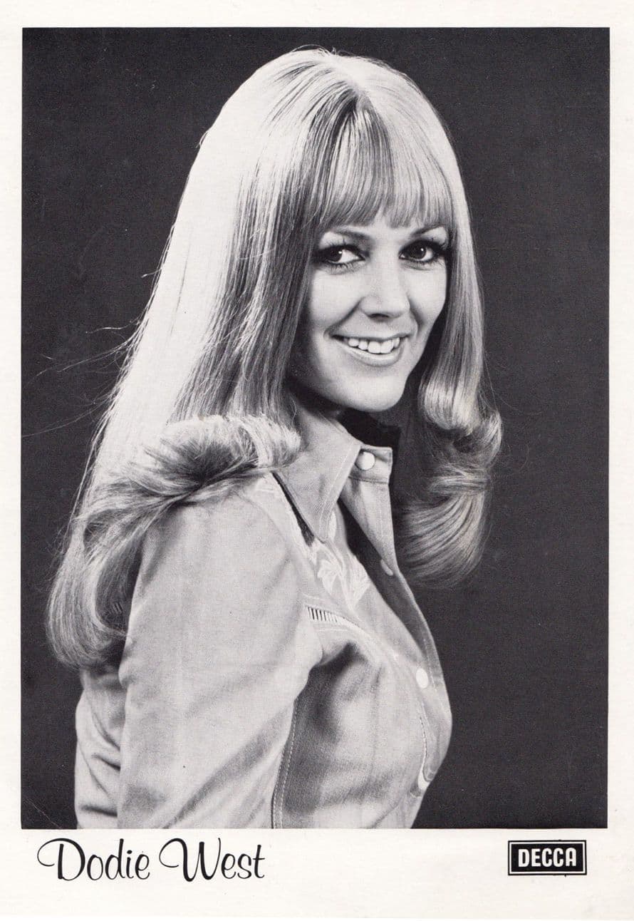 Dodie West Walk Through This World Country & Western LP 7" Launch Ephemera Card