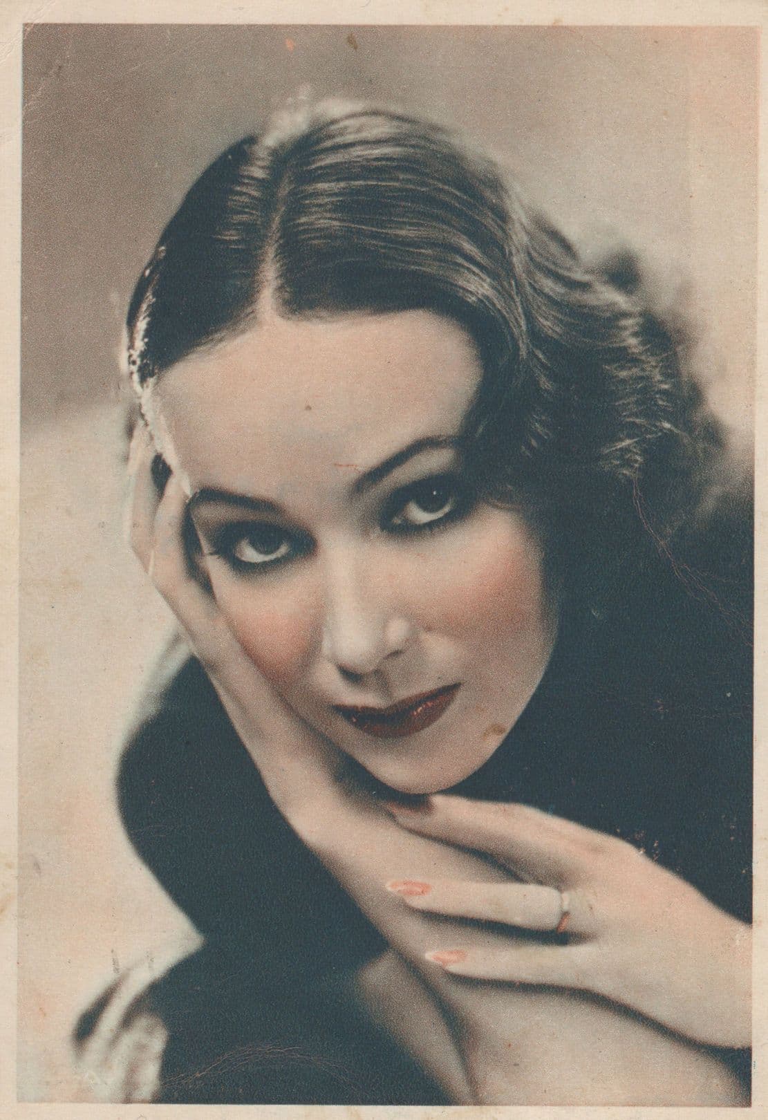 Dolores Del Rio Film Star De Reszke Cigarettes Old Postcard