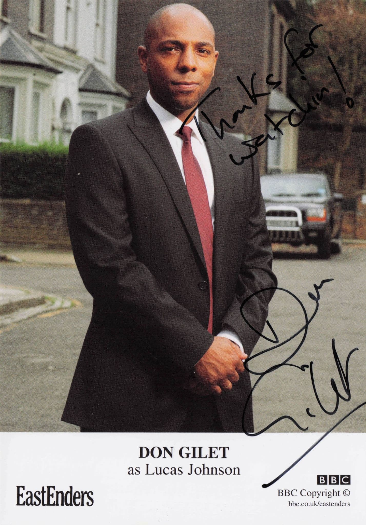Don Gilet as Lucas Johnson Eastenders Hand Signed Cast Photo