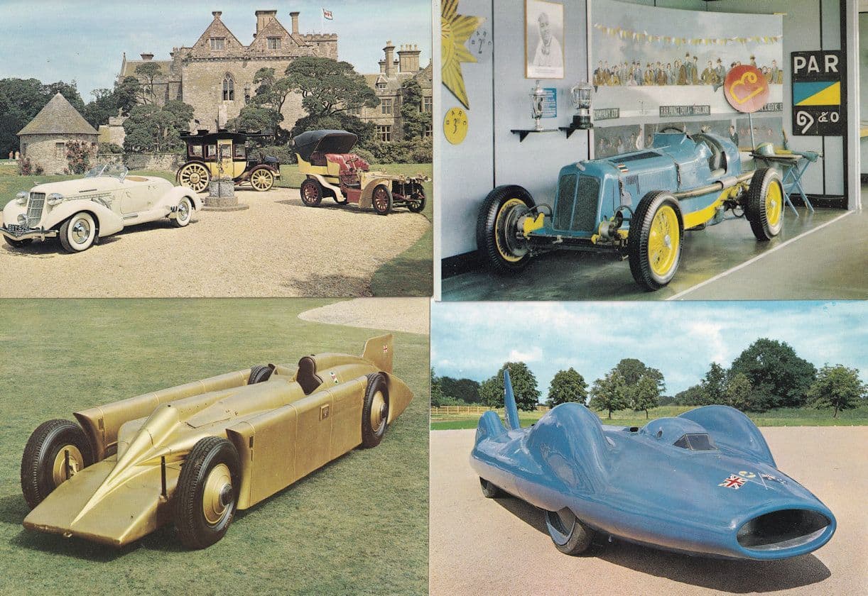 Donald Campbell Bluebird F1 Romulus Daimler 4x Racing Car Postcard s