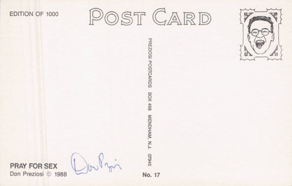 Donald Don Preziosi American Art Illustrator Hand Signed Comic Postcard